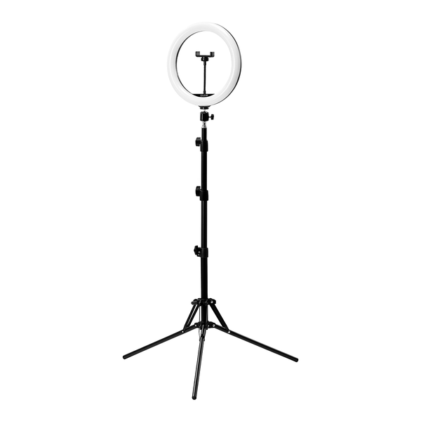 GLOW ringlampa 10 tum med stativ 10W